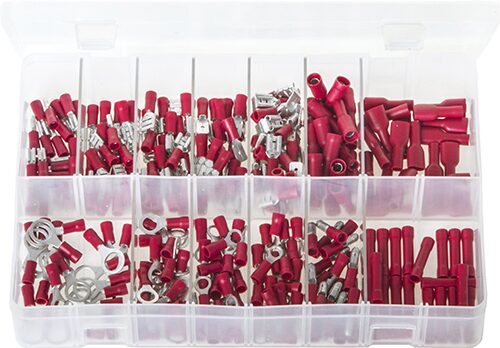 AB160 Assortment Box of Terminals Insulated - Red | AB160 - Image 1