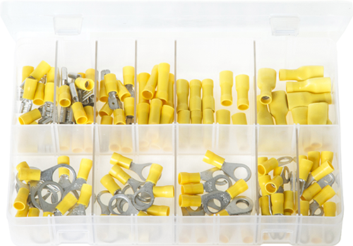 AB162 Assortment Box of Terminals Insulated - Yellow | AB162 - Image 1