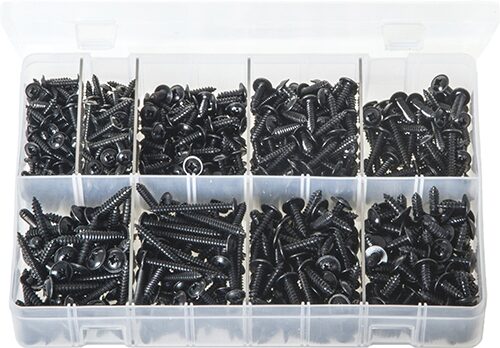 AB71 Self-Tapping Screws Flanged - Pozi Black | AB71 | 700 Pieces - Image 1