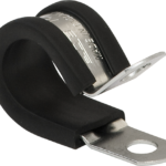 JCS Rubber Lined P-Clips | EAC121 | Pack of 50 | Size 21 mm