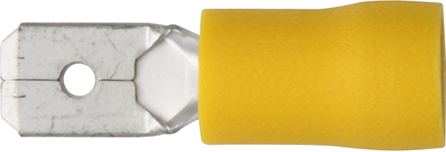 ET38 Yellow Insulated Terminals - Push-on Males | ET38 - Image 1