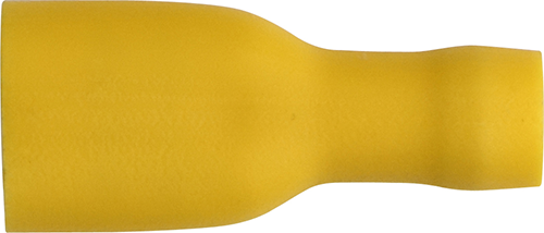 ET49 Yellow Insulated Terminals - Push-on Females, Fully Insulated | ET49 - Image 1