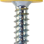 Number Plate Fasteners | NP17 | Pack of 100 | Colour Yellow | Size 4.8 x 18 mm