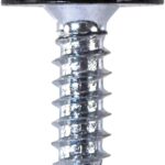 Number Plate Fasteners | NP18 | Pack of 100 | Colour Black | Size 4.8 x 18 mm