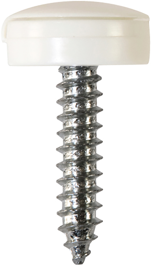 NP33 Security Number Plate Fasteners | NP33 | Pack of 100 | Colour White | Size 4.2 x 19 mm - Image 1