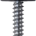 Security Number Plate Fasteners | NP35 | Pack of 100 | Colour Black | Size 4.2 x 19 mm