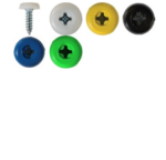 Number Plate Fasteners | NP16 | Pack of 100 | Colour White | Size 4.8 x 18 mm - Image 3